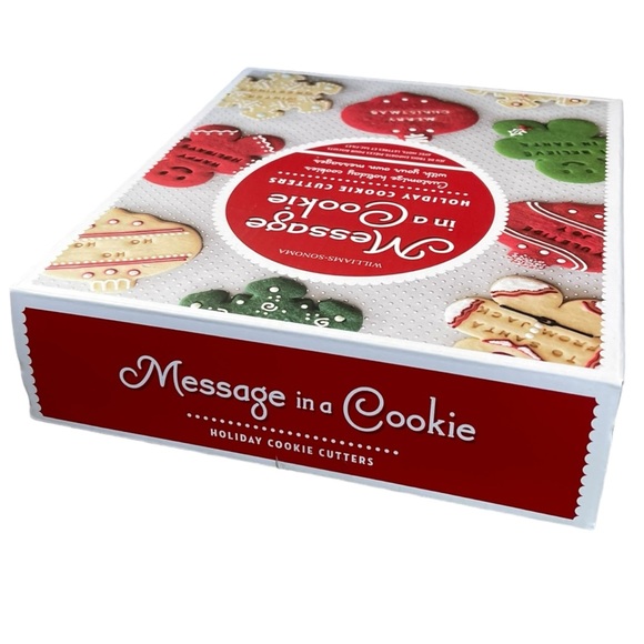 NEW Williams-Sonoma ~Message in a Cookie~ Holiday Cookie Cutters - Picture 3 of 7